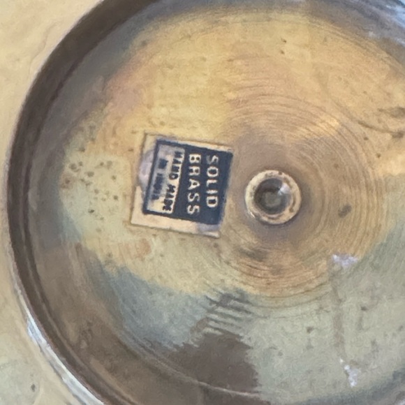 Vintage Solid Brass Decorative Pitcher - Picture 3 of 7